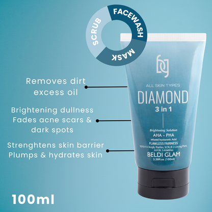Diamond 3in 1 Face Wash